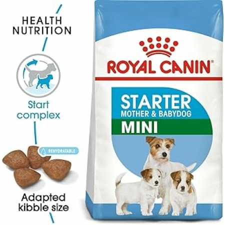 Royal Canin Mini Starter 4kg – Croquettes pour chiots de petites races et mères en lactation, soutien digestif et immunitaire