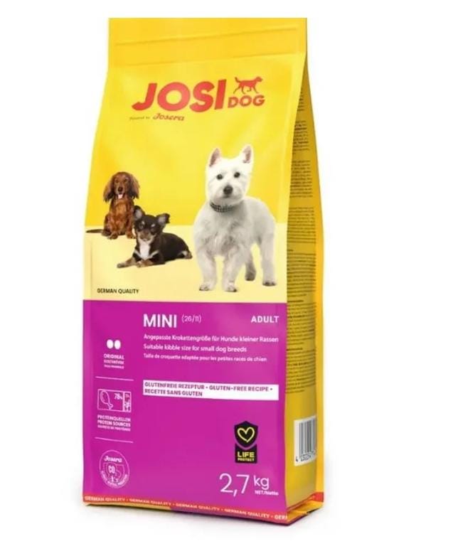 Josera Josidog Mini Adulte 2,7kg – Croquettes premium pour chiens de petites races adultes, peau saine et pelage brillant