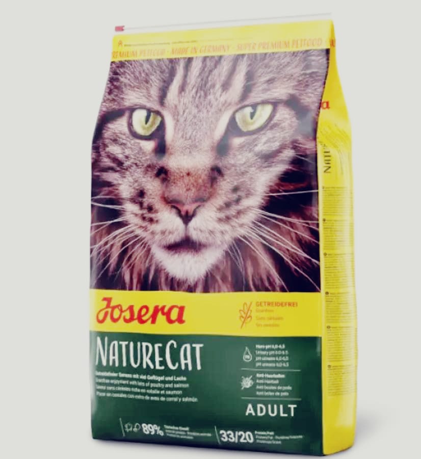 Josera Naturelle Grain Free 2kg – Croquettes sans céréales pour chats adultes, digestion facile et maintien du poids