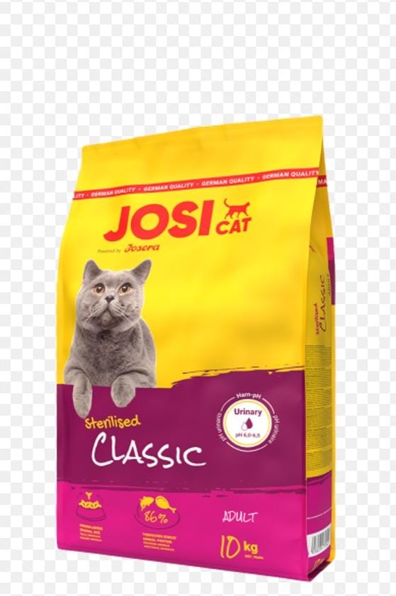 JosiCat Sterilised Classic 10kg – Croquettes complètes pour chats stérilisés, faible teneur en graisse et soutien urinaire