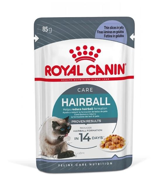 Royal Canin Hairball Care 85g – Pâtée anti-boules de poils pour chat adulte, soutien digestif optimal