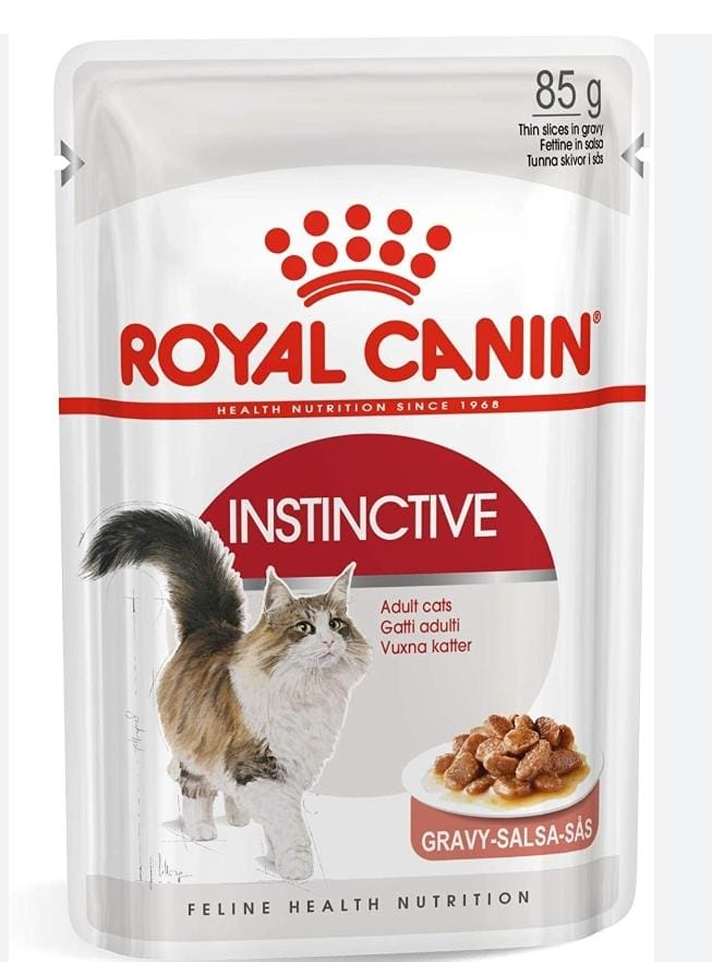 Royal Canin Instinctive Adulte 85g – Pâtée en sauce pour chat adulte, préférence instinctive et santé urinaire