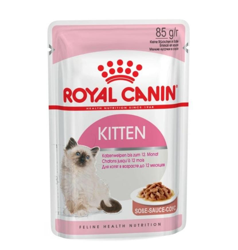 Royal Canin Instinctive Kitten 85g – Pâtée en sauce pour chatons, nutrition adaptée à leurs besoins énergétiques
