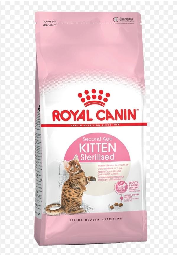 Royal Canin Kitten Stérilisé 2kg – Croquettes spéciales pour chatons stérilisés 6-12 mois, croissance saine et contrôle du poids