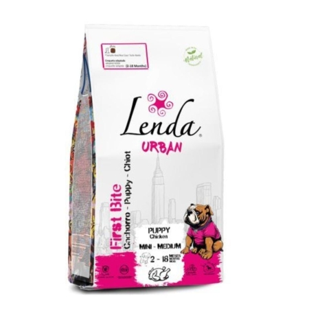Croquettes Lenda Urban pour chiot 2kg – Croissance & vitalité