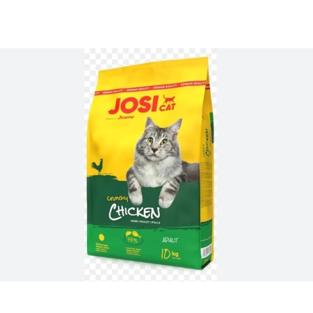 Croquettes JosiCat Crunchy Chicken pour chat adulte 10kg – Volaille croustillante & vitalité | AnimaleriePP Maroc