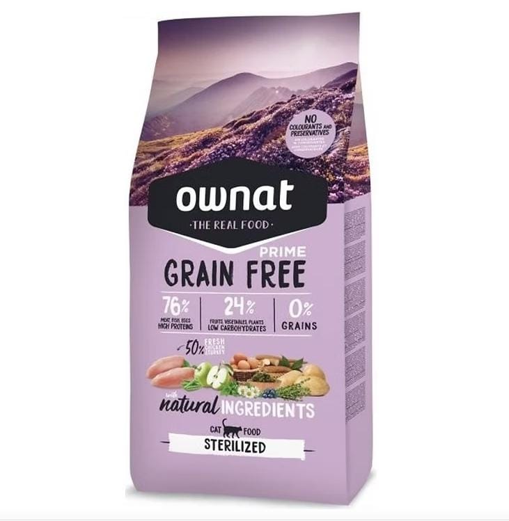 Croquettes Ownat Prime Grain Free pour chat – 8 kg, ingrédients naturels 76%, haute protéine et sans céréales | AnimaleriePP Maroc Croquettes Ownat Prime Grain Free pour chat – 8 kg, ingrédients naturels 76%, haute protéine et sans céréales | AnimaleriePP Maroc