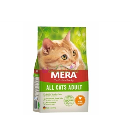Croquettes Mera All Cats Adult – 10 kg, riche en poulet, 85% de protéines animales | AnimaleriePP Maroc