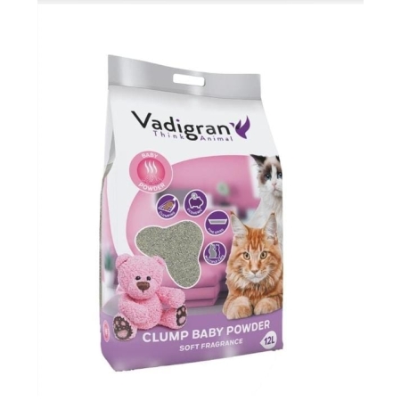 Litière Vadigran pour chat – 12 litres, absorbante et odorante | AnimaleriePP Maroc