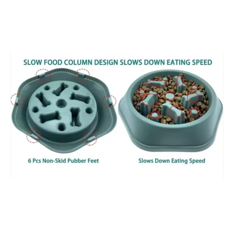 Bol alimentaire lente Slow Food pour chien – Anti-glouton & digestion saine | AnimaleriePP Maroc