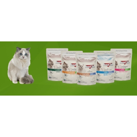 Pâtée BonaCibo au poulet pour chaton 85g – Saveur naturelle & nutrition complète | AnimaleriePP Maroc