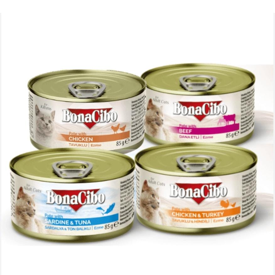 Conserve pâtée BonaCibo pour chat adulte 85g – Saveur poulet équilibrée & naturelle | AnimaleriePP Maroc Conserve pâtée BonaCibo pour chat adulte 85g – Saveur poulet équilibrée & naturelle | AnimaleriePP Maroc