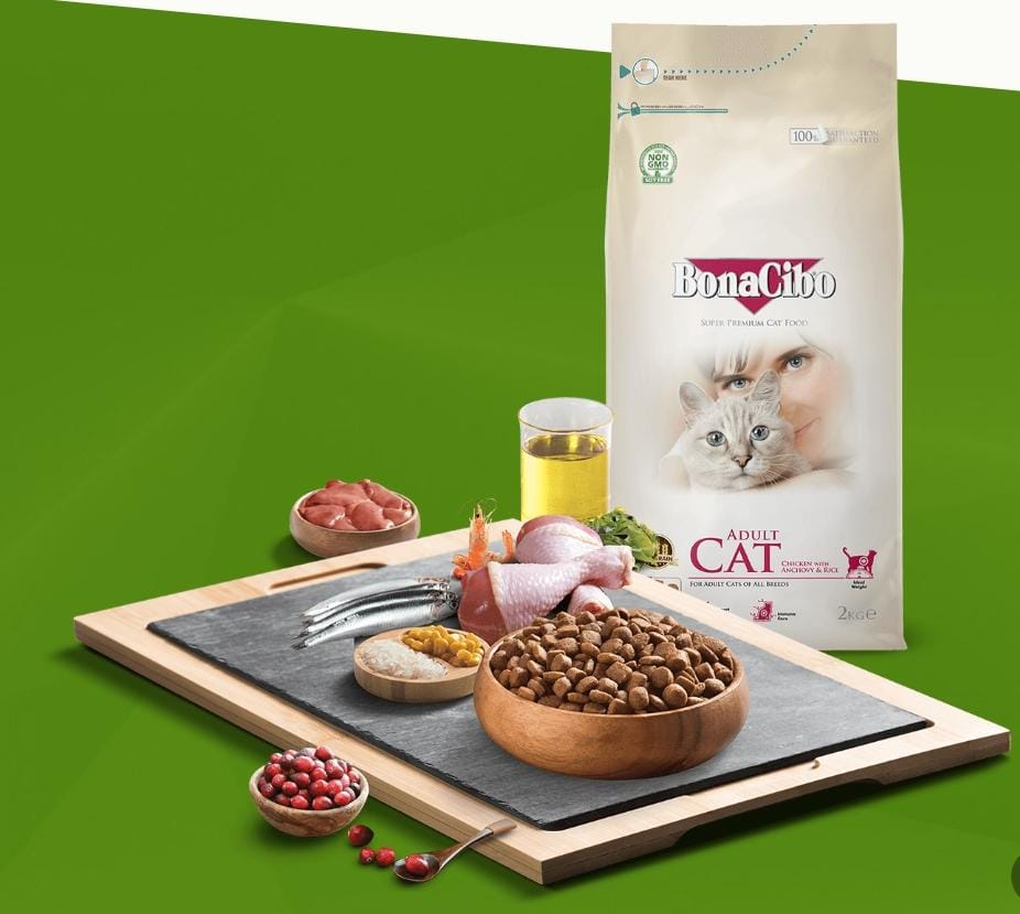 Croquettes BonaCibo poulet pour chat adulte 1,5kg – Nutrition équilibrée & saveur authentique | AnimaleriePP Maroc