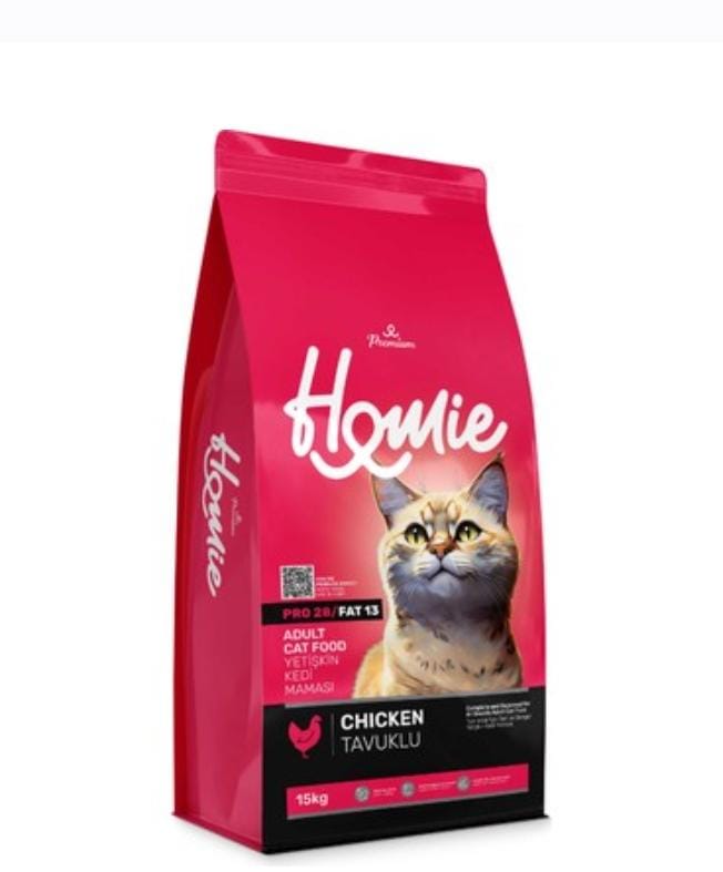 Croquettes Homie Premium Pro 28 / FAT 13 pour chat adulte 15kg – Nutrition complète & format économique | AnimaleriePP Maro
