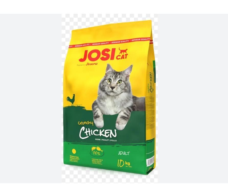 Croquettes JosiCat Crunchy Chicken pour chat adulte 10kg – Volaille croustillante & vitalité | AnimaleriePP Maroc