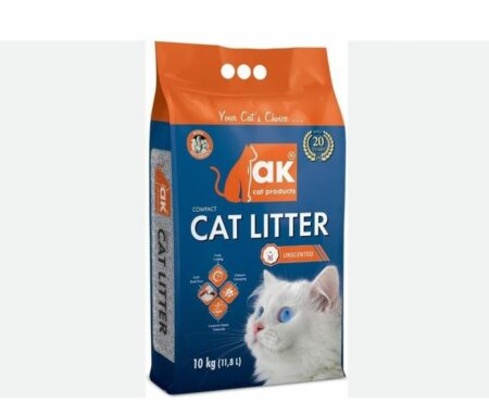 Ak Litière pour chat – Sac 10kg – Absorption performante et contrôle des odeurs