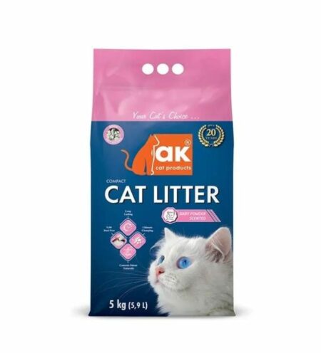 Litière Ak pour chat – Sac 5kg – Absorption efficace et contrôle des odeurs