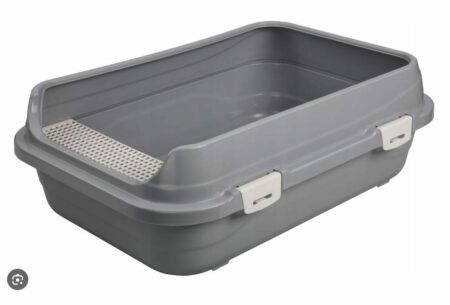 Bac à litière passoire ouvert pour chat – Système pratique de tamisage