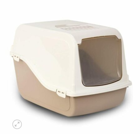Bac à litière fermé pour chat – Design hermétique et anti-odeurs