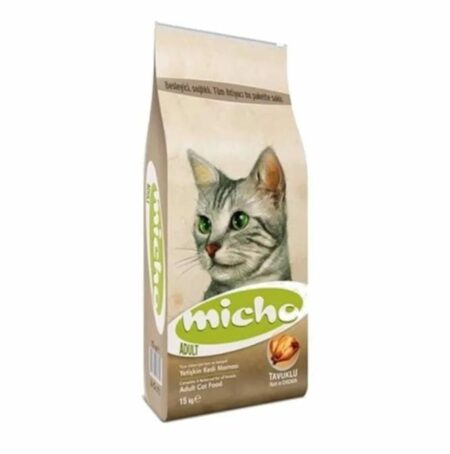 Micho Croquettes pour chat – Sac 15kg – Nutrition complète et économique