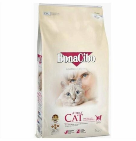 BonaCibo Croquettes pour chat – Sac 5kg – Nutrition complète et équilibrée
