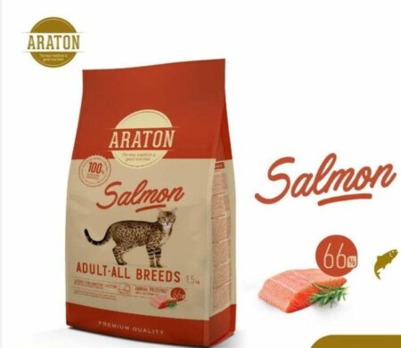Araton Croquettes pour chat – Sac 1,5kg – Nutrition équilibrée et savoureuse