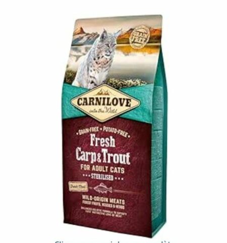 Carnilove Croquettes pour chat – Sac 2kg – Alimentation naturelle et équilibrée