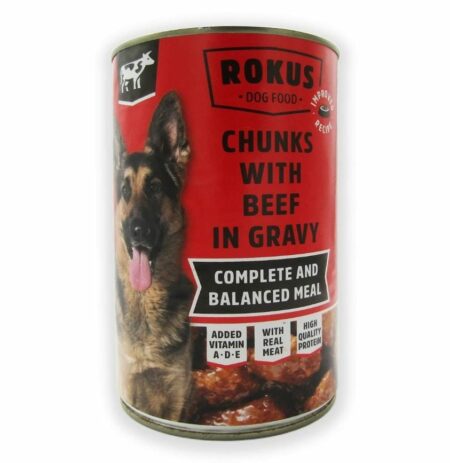 Rokus Boulette pour chien – 1240g – Pâtée savoureuse et complète