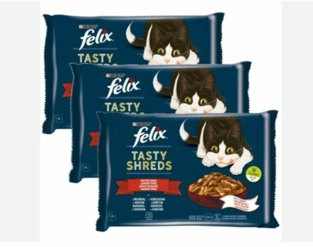 Felix Pâtée pour chat adulte – Pack 4 x 80g – Repas savoureux et nutrition équilibrée