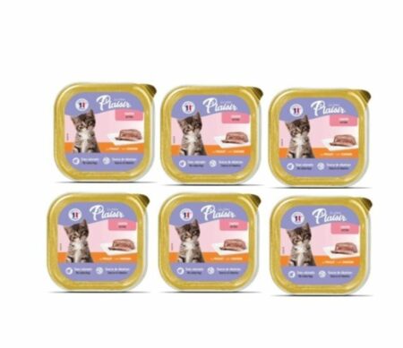 Plaisir Pâtée pour chaton – 100g – Nourriture délicieuse et nutritive