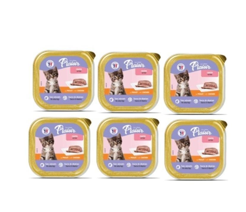 Plaisir Pâtée pour chaton – 100g – Nourriture délicieuse et nutritive Plaisir Pâtée pour chaton – 100g – Nourriture délicieuse et nutritive