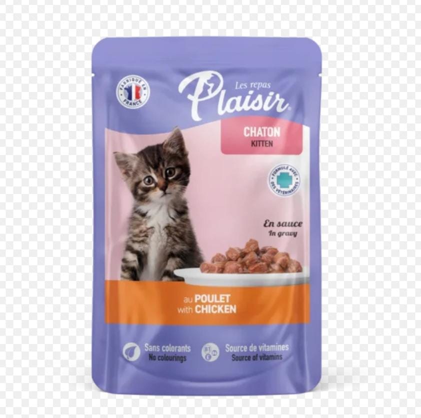Plaisir Émincés pour chaton – 100g – Nourriture tendre et nutritive Plaisir Émincés pour chaton – 100g – Nourriture tendre et nutritive