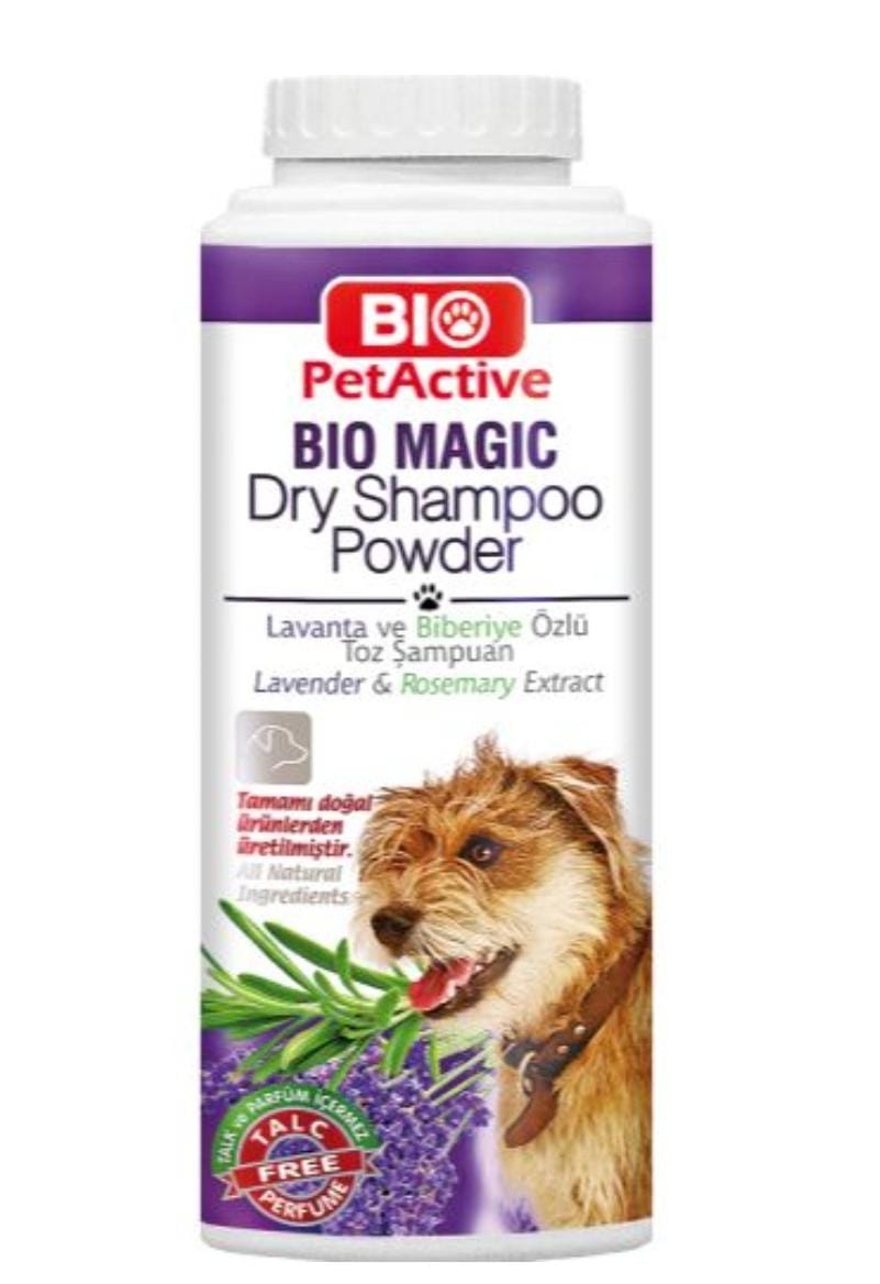 Bio Magic Shampoing poudre sec pour chien – 150g – Nettoyage naturel & démêlage – Animalerie Casablanca
