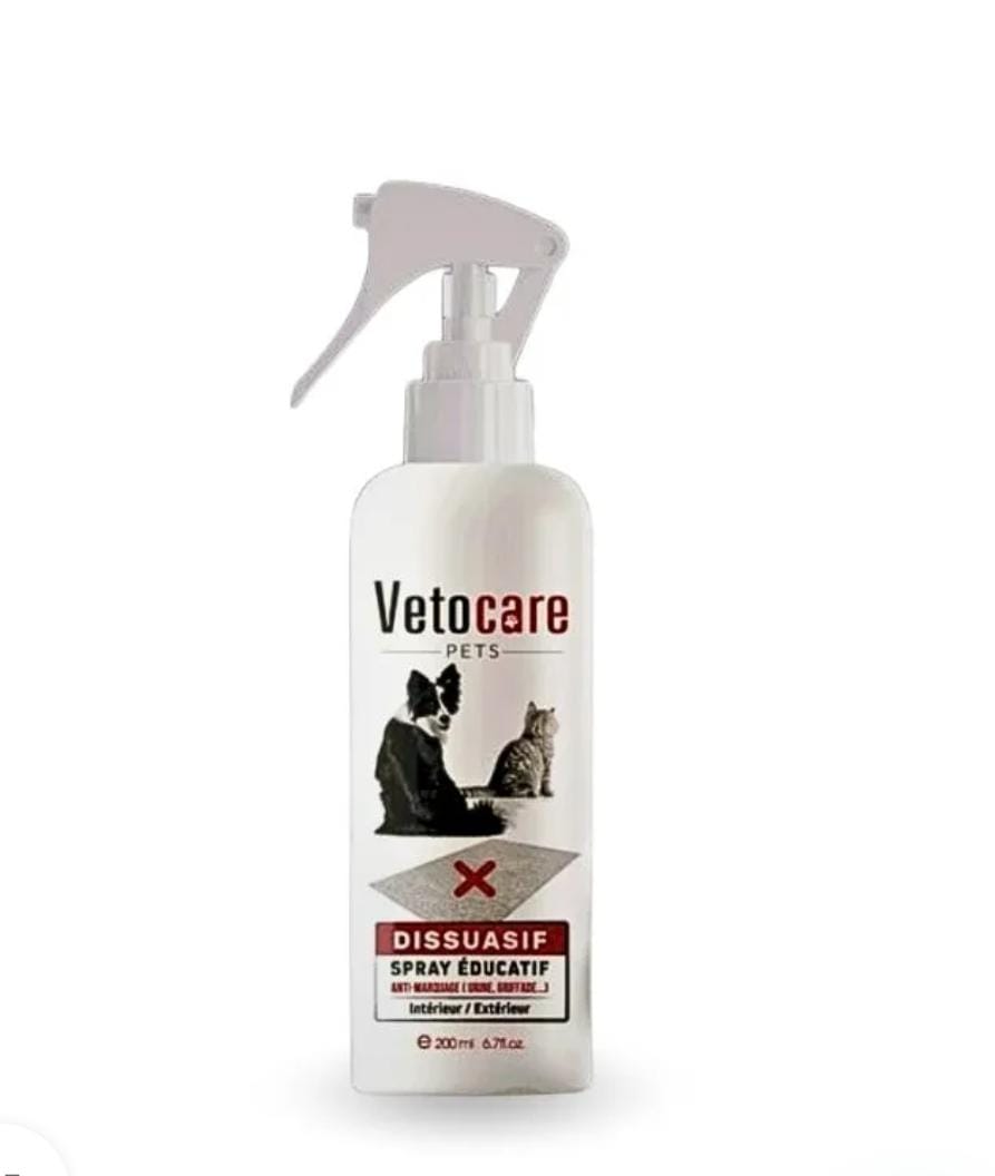 Vetocare Spray Éducatif pour chien et chat – 200ml – Aide au dressage naturel