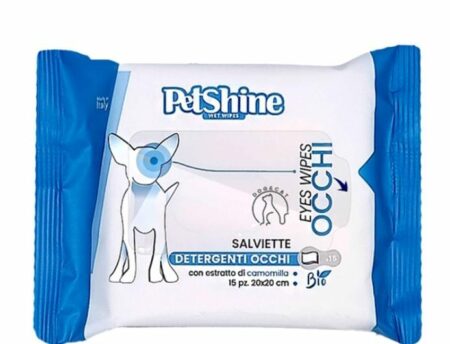 Petshine Lingettes Nettoyantes pour yeux chat et chien – Lot 15pcs – Soin doux et hygiénique à Casablanca