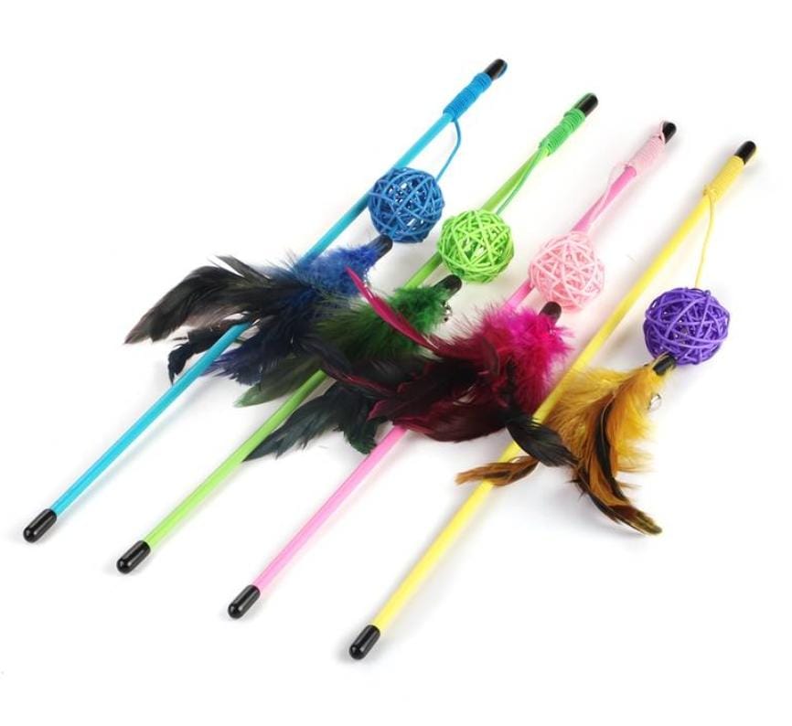 Cat Toy Canne à pêche – Jouet interactif pour chat, amusement garanti