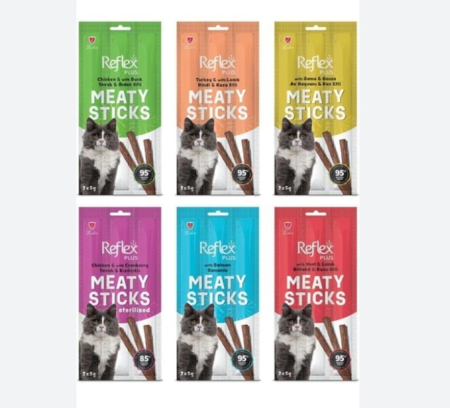 Reflex Friandises bâtonnets pour chat adulte – Unité 15g