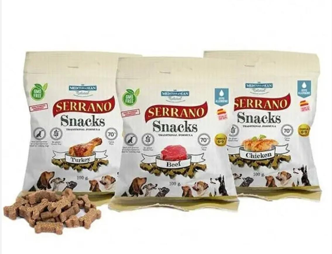 Serrano Friandise pour chat – Sachet 100g, goût irrésistible