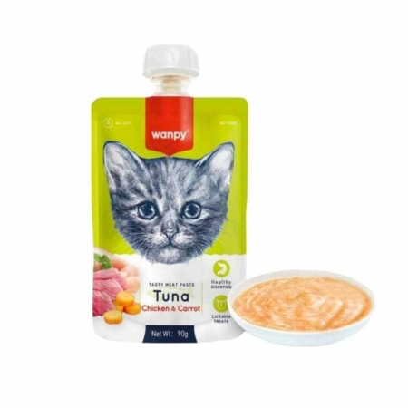 Wanpy Friandise humide pour chat – Sachet 90g
